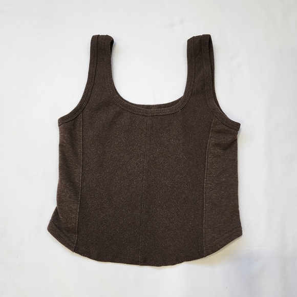 Yogalicious Tops - Yogalicious Workout Tank Top Size M Baby Terry Somers Brown